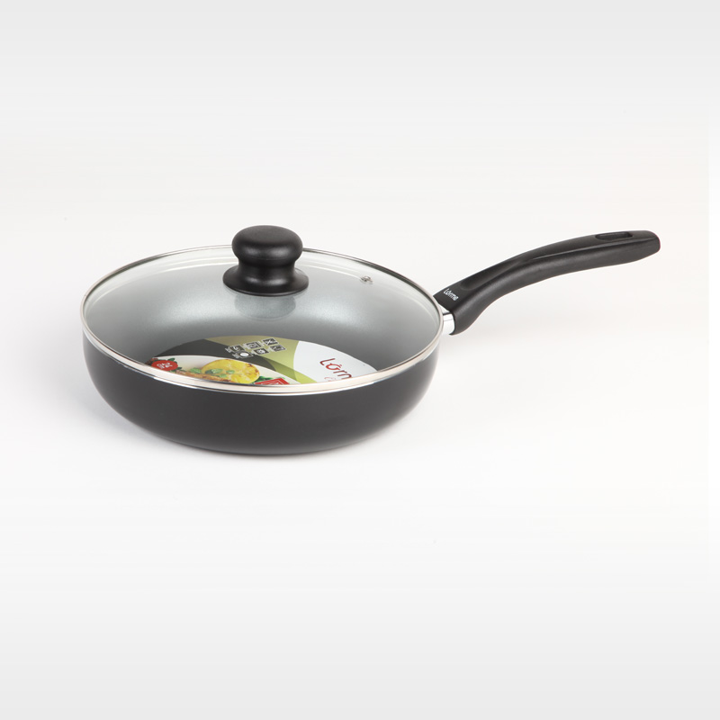Classic Deep fry pan with glass lid 24cm